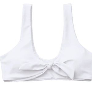 WHITE SWIM SUIT TOP